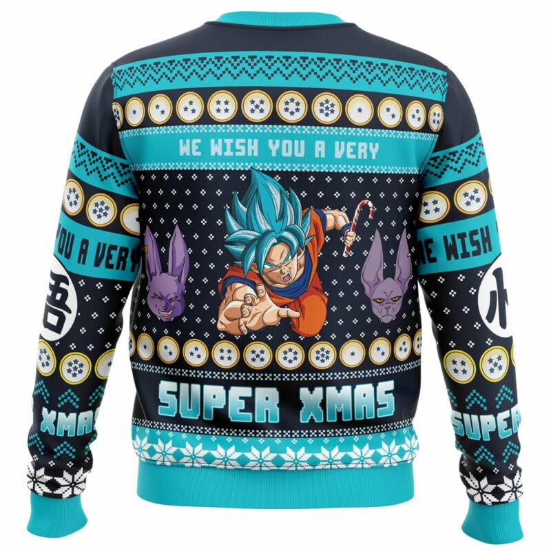 A Very Saiyan Christmas Dragon Ball Z Ugly Christmas Sweater