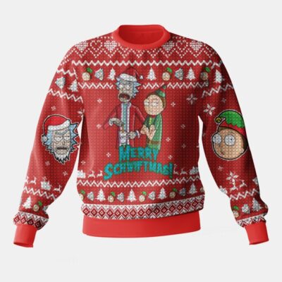 Rick And Morty Merry Swiftmas Ugly Sweater