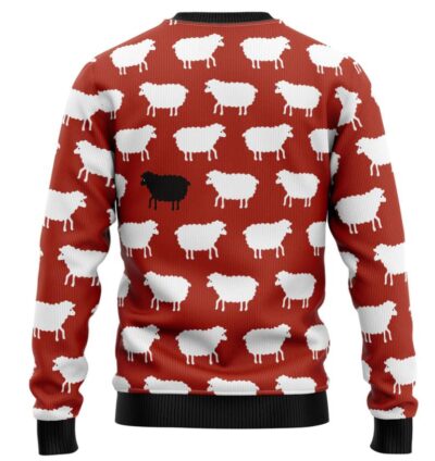 Sheep Black And White Ugly Christmas Sweater