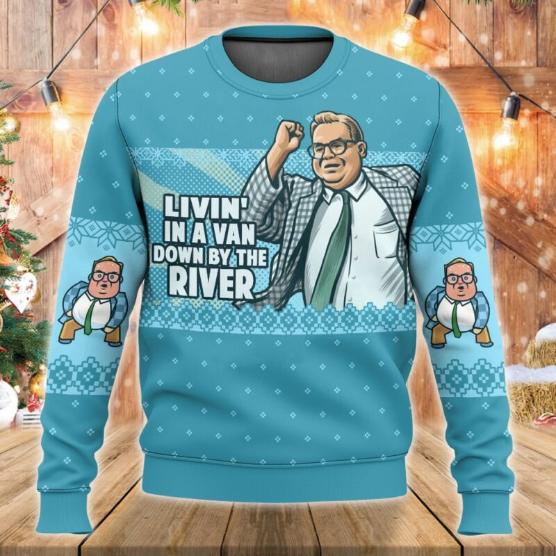 Saturday Night Live Matt Foley Livin' In A Van Down By The River Ugly Sweater