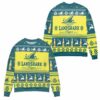 Landshark Lager Beer Logo Reindeer Pattern Ugly Christmas Sweater