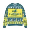 Landshark Lager Beer Logo Reindeer Pattern Ugly Christmas Sweater