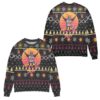 Praise The Sun Dark Souls Snowflake Pattern Ugly Christmas Sweater