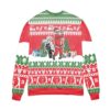 Santa Playing Golf Reindeer Pattern Ugly Christmas Sweater