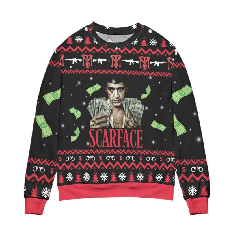 Scarface 1983 Film Pine Tree & Snowflake Pattern