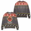 Bacardi Select Reindeer & Snowflake Pattern Ugly Christmas Sweater