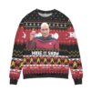 Star Trek The Next Generation Make It Snow Ugly Christmas Sweater