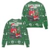 Santalorian Mandalorian Santa Claus Christmas Ugly Baby Yoda New Year Eve Holiday Sweater