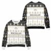 The Macallan Whisky Reindeer & Snowflake Pattern Christmas Ugly Sweater