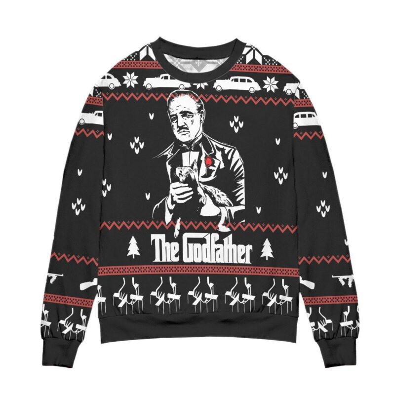 Vito Corleone The Godfather Ugly Christmas Sweater