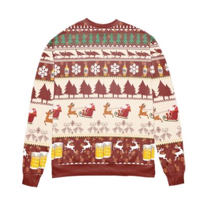 Wild Turkey Bourbon Snowflake Pattern Christmas Ugly Sweater