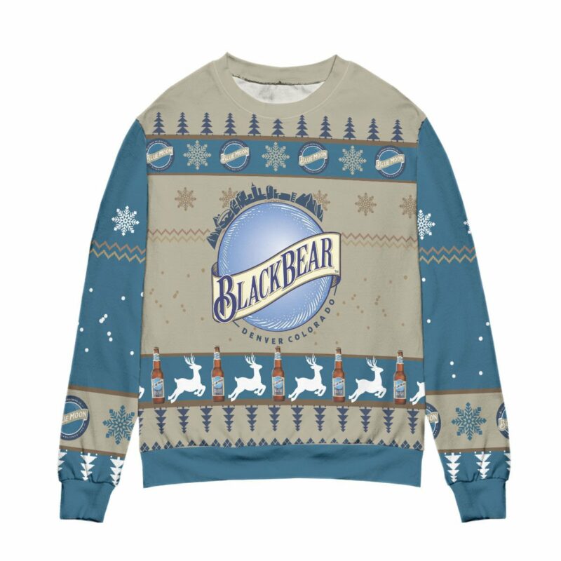 Black Bear Ugly Christmas Sweater