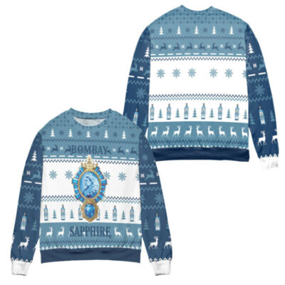 Bombay Sapphire 3D Christmas Ugly Sweater