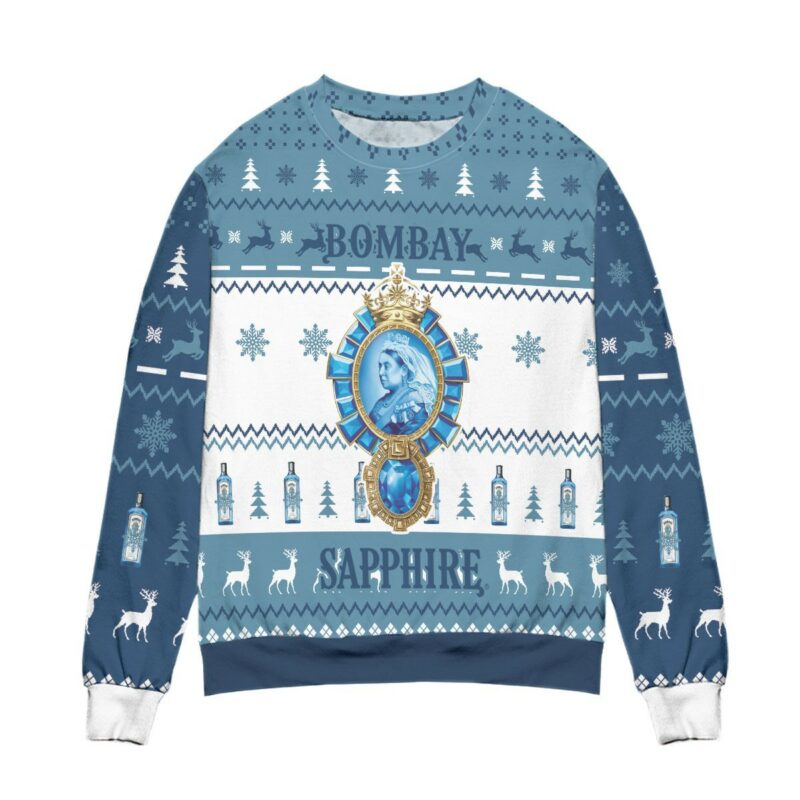 Bombay Sapphire 3D Christmas Ugly Sweater