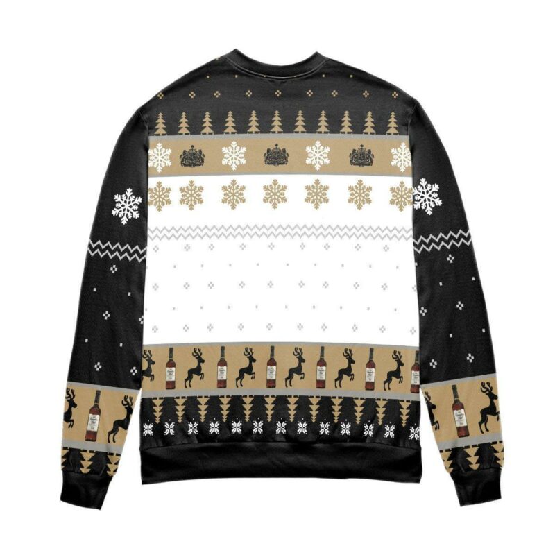 Canadian Club Whisky Snowflake Pattern Ugly Sweater