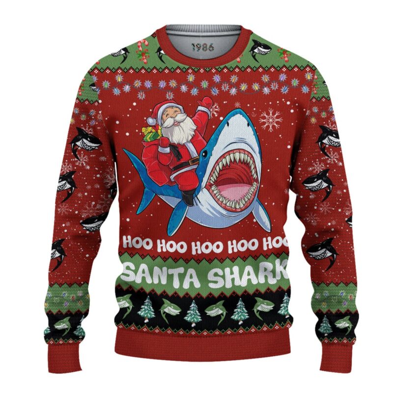 Santa Shark Hoo Hoo Hoo