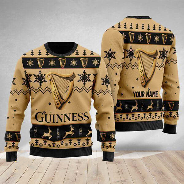 Personalized Guinness Ugly Sweater