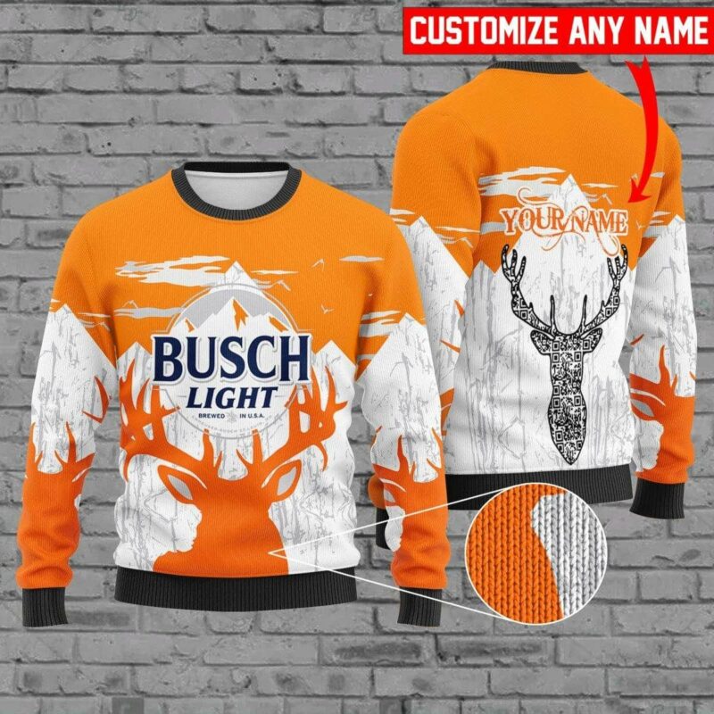 Personalized Busch Light Christmas Sweater