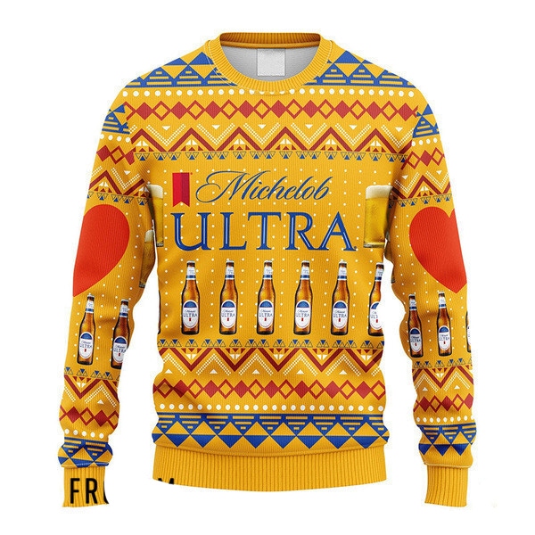 Novelty Michelob ULTRA Christmas Ugly Sweater