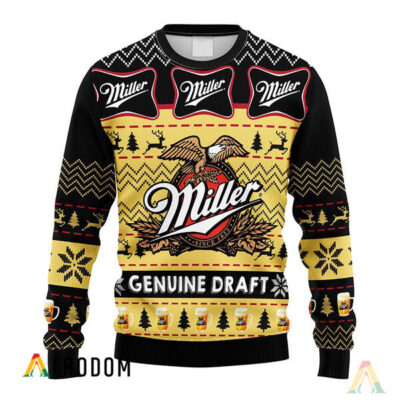 Miller Genuine Draft Christmas Ugly Sweater