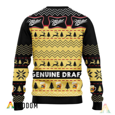 Miller Genuine Draft Christmas Ugly Sweater