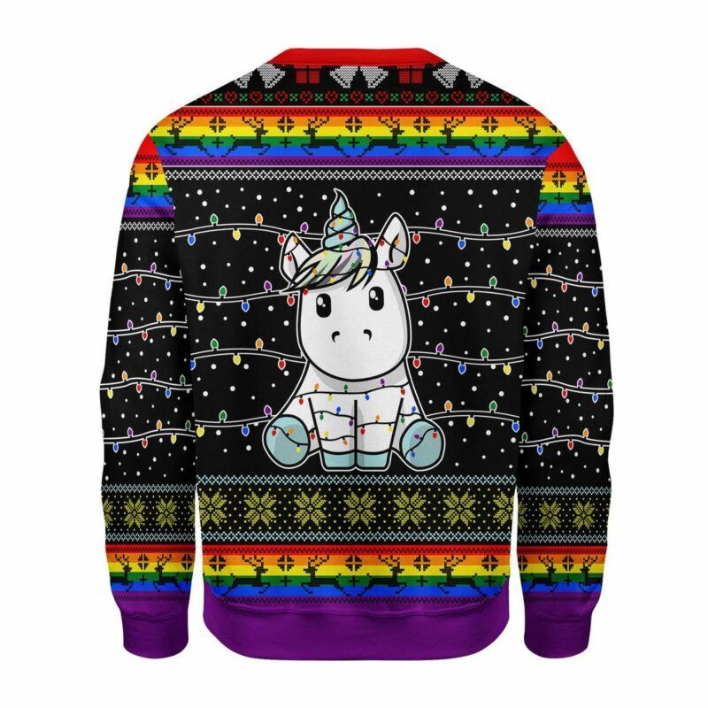 Unicorn Christmas Tree Christmas Sweater