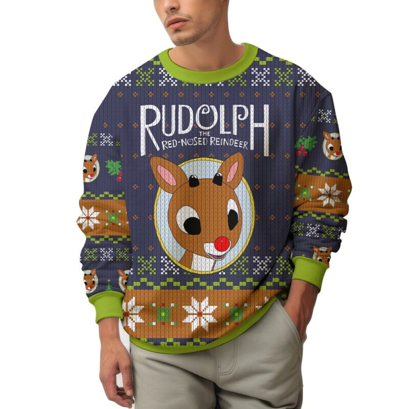 Rudolph the Red-Nosed Reindeer Ugly Sweater