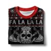 Fa La La Valhalla Viking Skull Ugly Sweater