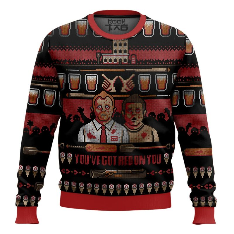 You've Got Red on You Shaun Of The Dead Ugly Sweater