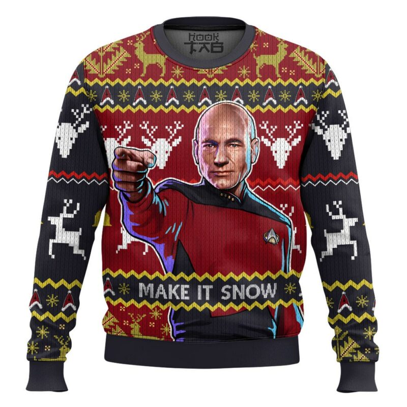 Captain Picard ST Ugly Sweater