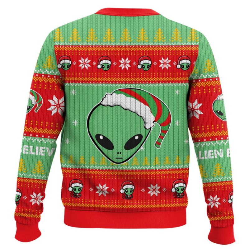 Alien Believe Ugly Sweater