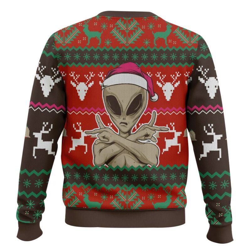 You Are Not Alone This Christmas Alien Ugly Sweater