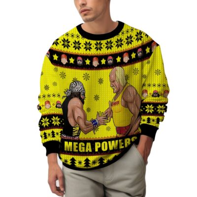 Mega Powers Macho Man and Hulk Hogan Ugly Sweater