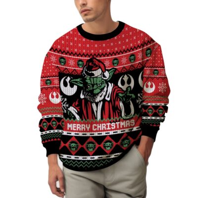 Merry Christmas Yoda Star Wars Ugly Sweater