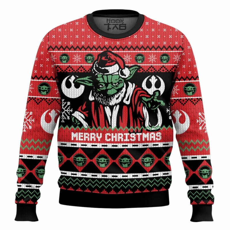 Merry Christmas Yoda Star Wars Ugly Sweater