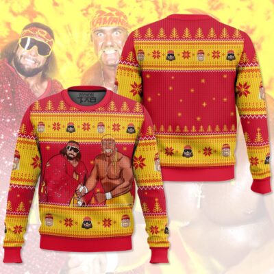 Mega Powers Macho Man and Hulk Hogan Ugly Sweater