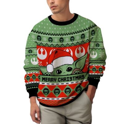 Merry Christmas Yoda Star Wars Ugly Sweater