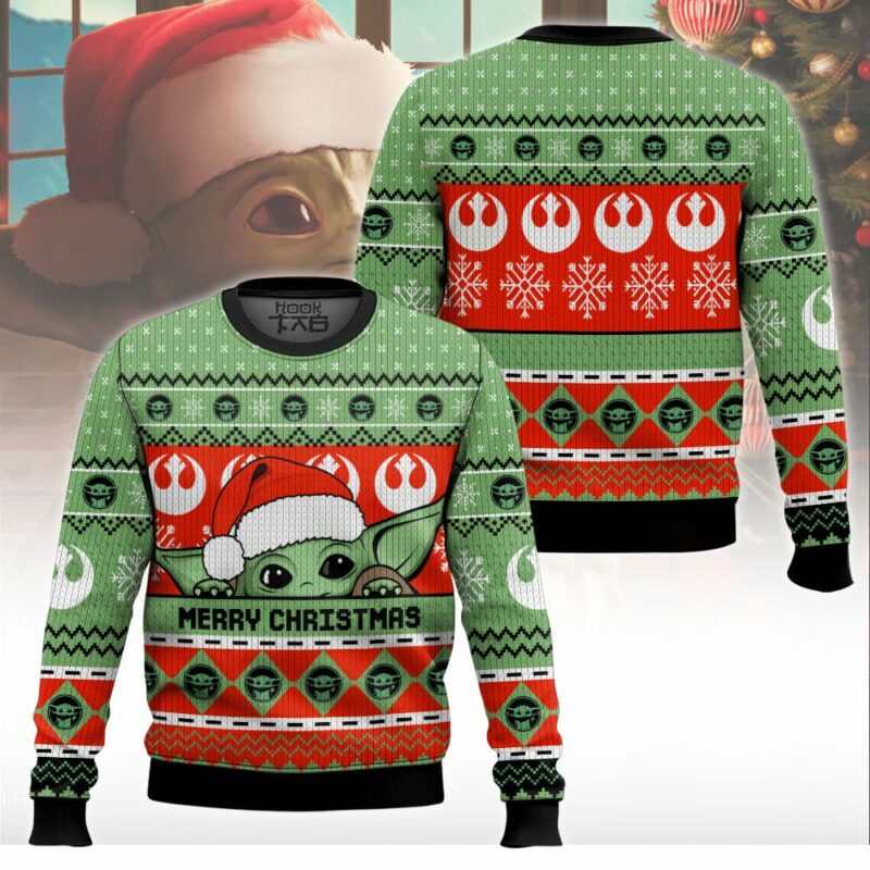 Merry Christmas Yoda Star Wars Ugly Sweater