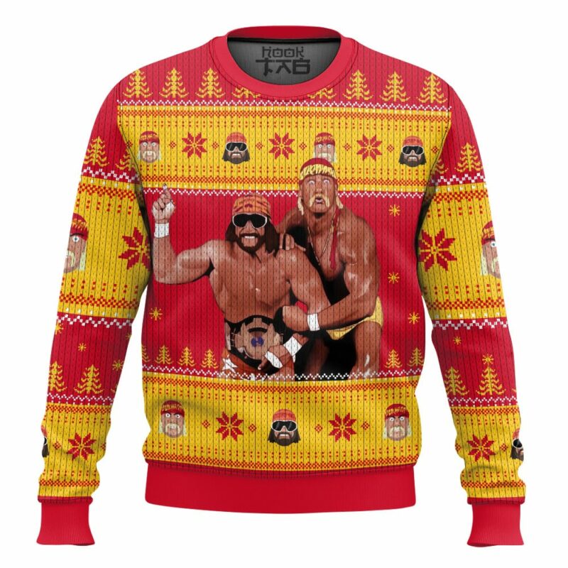 Mega Powers Macho Man and Hulk Hogan Ugly Sweater