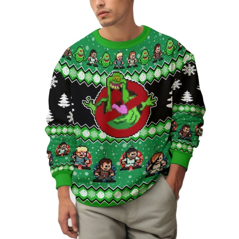 Ghostbusters Slimer Ugly Sweater Ugly Sweater