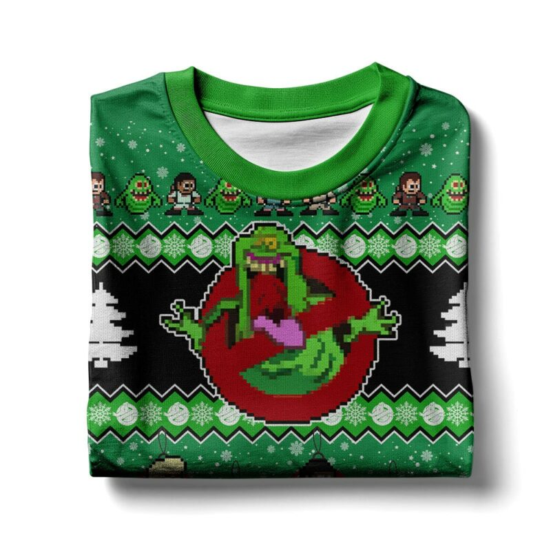 Ghostbusters Slimer Ugly Sweater Ugly Sweater