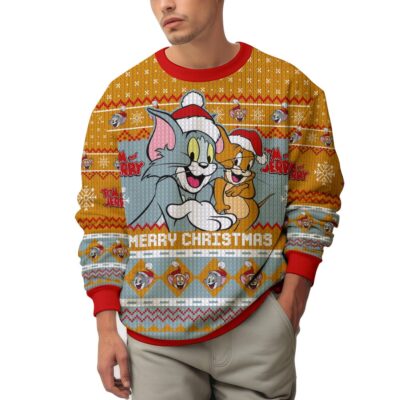 Merry Christmas Tom And Jerry Ugly Sweater