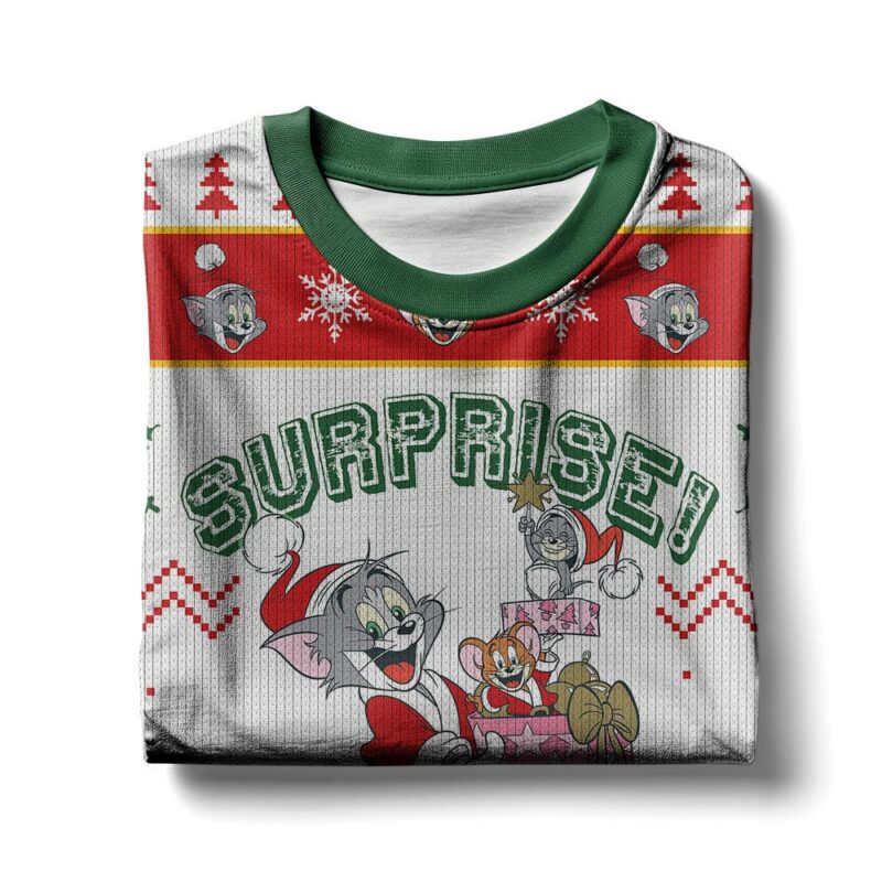 SURPRISE! Tom and Jerry Ugly Sweater