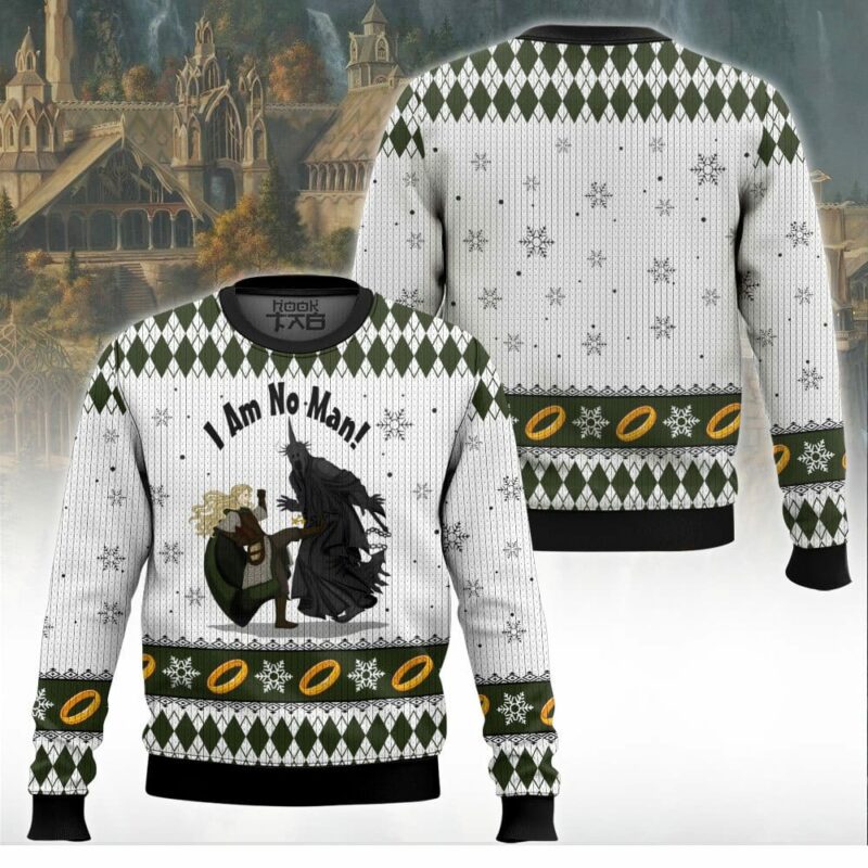 I Am No Man Lord Of The Rings Ugly Sweater