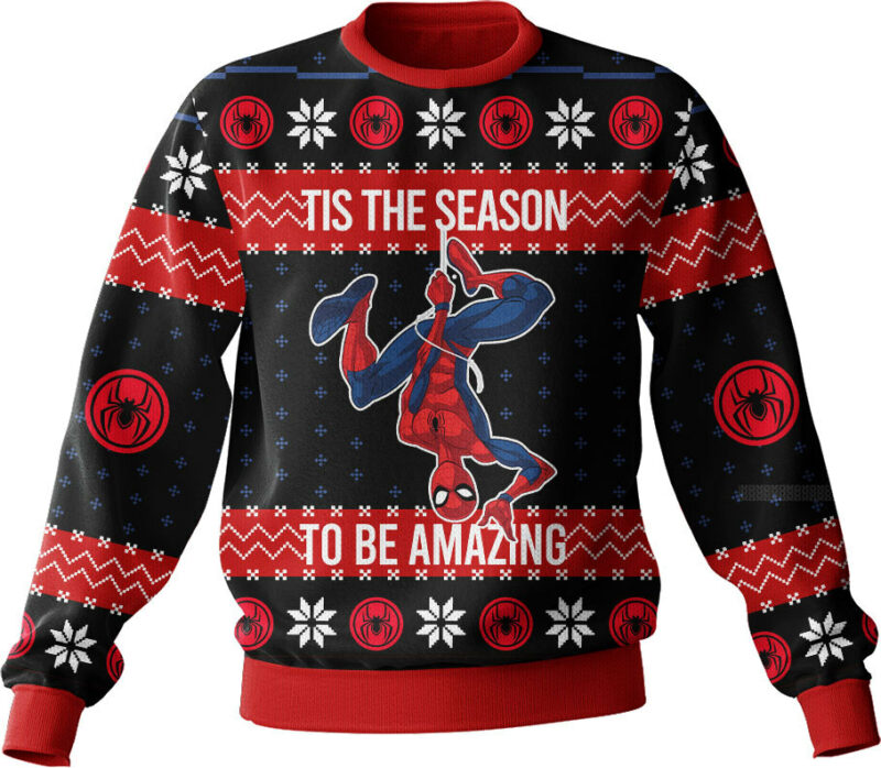 Tis The Season To Be Amazing Spider-man Ugly Sweater