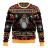 Gandalf Claus Says "Christmas Shall Not Pass!" Lord of the Rings Ugly Sweater