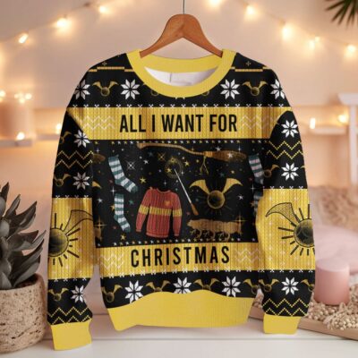 All I Want For Christmas Harry Potter Ugly Sweater