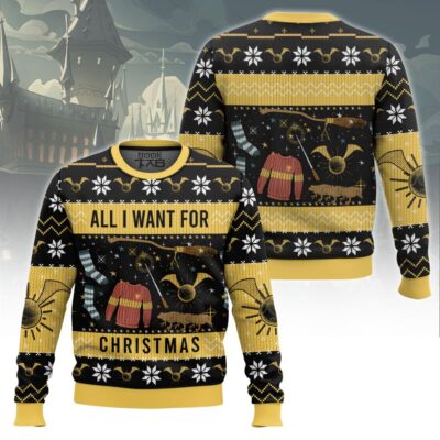 All I Want For Christmas Harry Potter Ugly Sweater