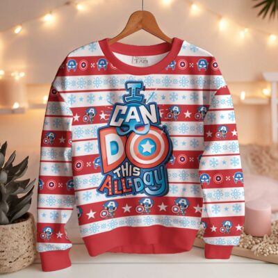 I Can Do This All Day Captain America Ugly Sweater