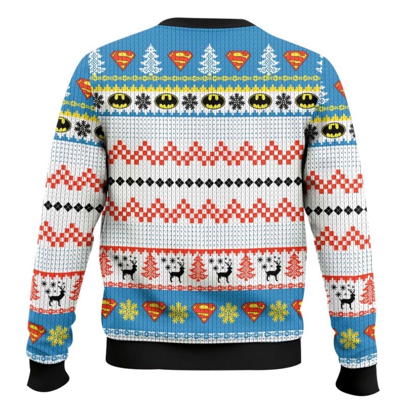 Superman And Batman Ugly Sweater